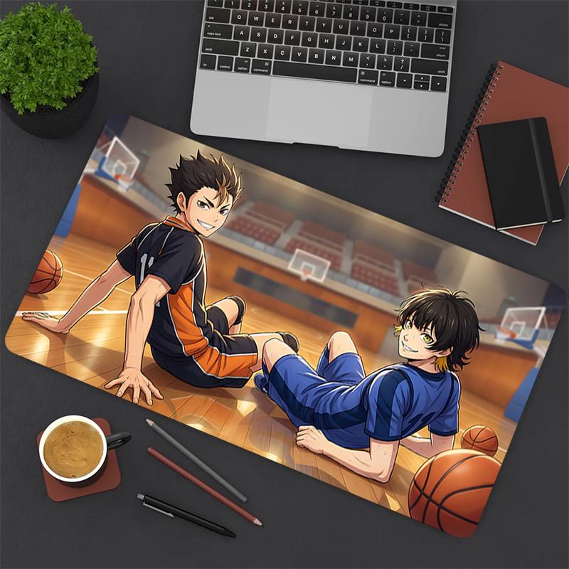 1Pc Basketball Friendship Moment Gaming Mouse Pad Keyboard Desk Mat Non-slip Rubber Lock Edge Waterproof Computer Mousepad for Office Home Decor S1878
