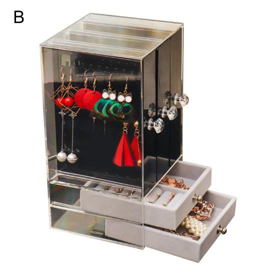 Органайзер для хранения сережек большой емкости, многофункциональный PS, большие ящики, коробка для демонстрации ювелирных изделий для браслетов