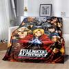 Fullmetal Alchemist Anime Flannel Blanket, Edward Elric Vs Envy Print Soft Throw Blanket, Sofa Bedroom Decor Anime Gift