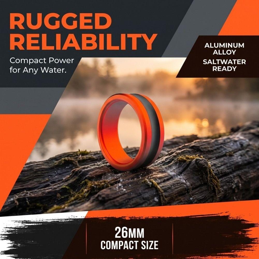 2PCS Aluminum Alloy Fishing Line Puller Ring 26*9mm Fishing Line Dragger Tool Saltwater Fishing