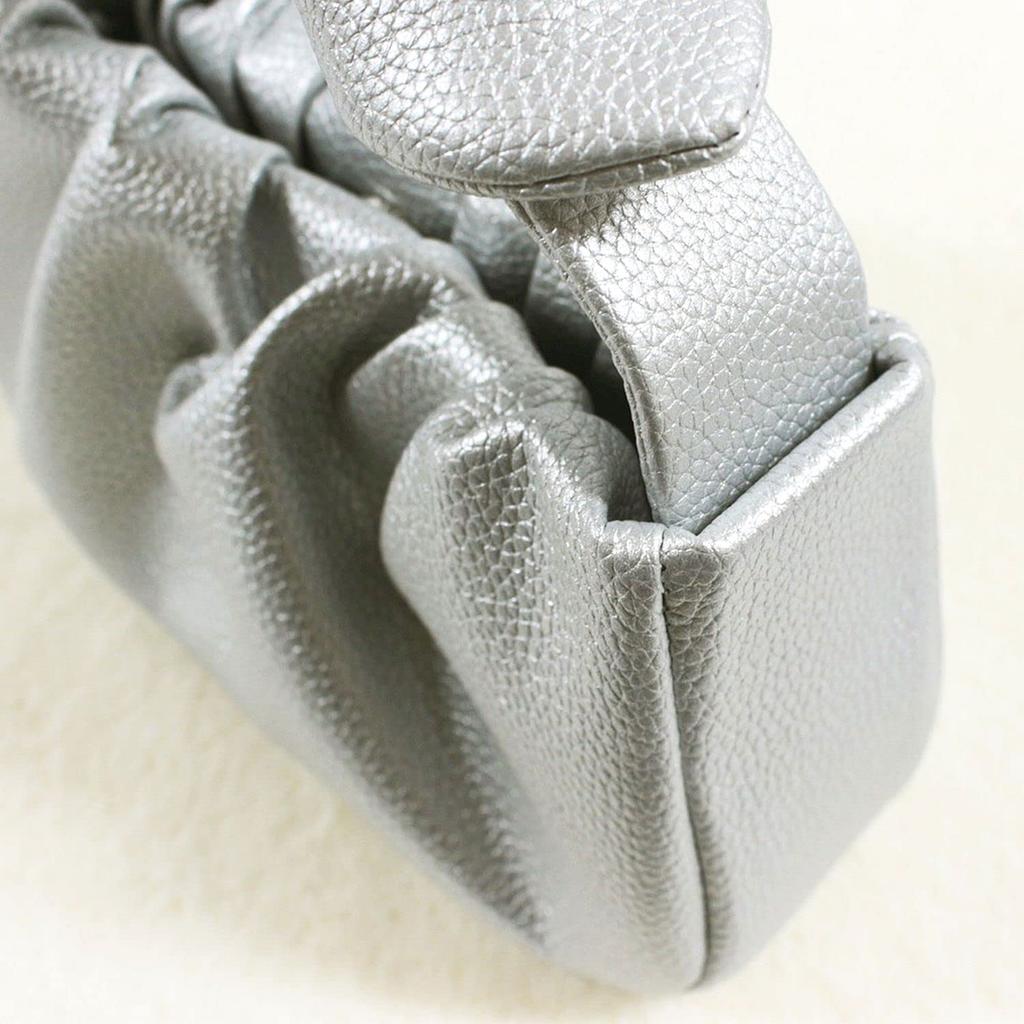 Synthetic Leather Horizontal Handle Ribbon Mini Tote Bag [Rootote] LT.Babyloo.ribbonknot (Blue)