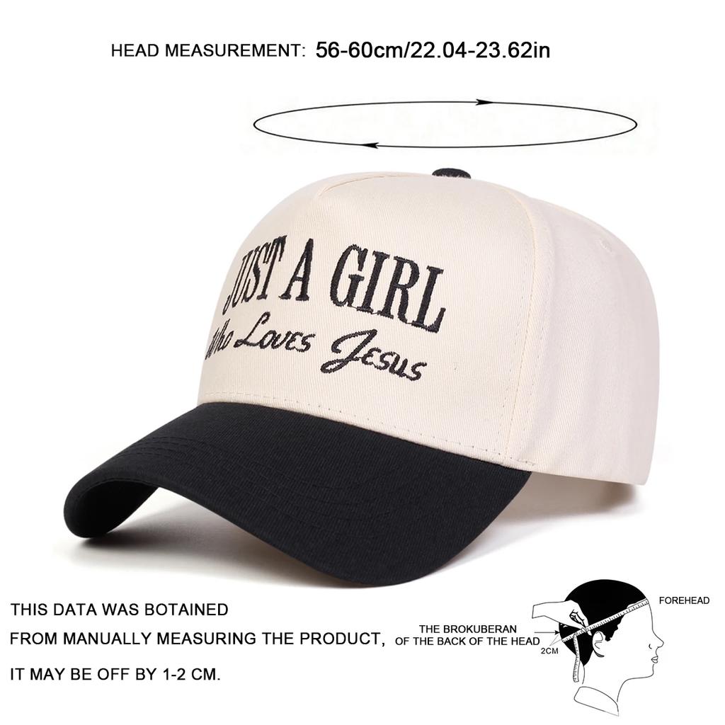 Baseball Stitching Embroidered Jesus Loves Who Girl A Just Neutral Gender Women  Men For Caps Spring Autumn Outdoor Adjustable Casual Hats