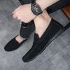 Fashion Slip-on Leather Shoes for Men Black Soft Plain Pu Cowhide Classic Original High Quality Fashion In Promotion New Man Casual Shoe