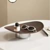 New Light Luxury Style Fruit Plate Multi-purpose Desktop Jewelry Aromatherapy Storage Plate Oval Tray Kitchen