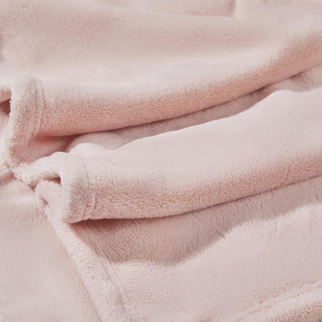 Плед из микрофибры Lattefine с двойной стиркой, подходящий для всех фланелевых одеял, большой, теплый, легкий, одеяло, антистатический, сезоны, кемпинг, (Розовый,