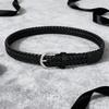 Женский тонкий ретро-пояс из плетеной ПУ-кожи для джинсов и платьев