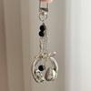 Punk Stars Earphone Metal Bowknot Love Chain Unisex Bag Car Key Charm Accessories Gifts Bag Charm