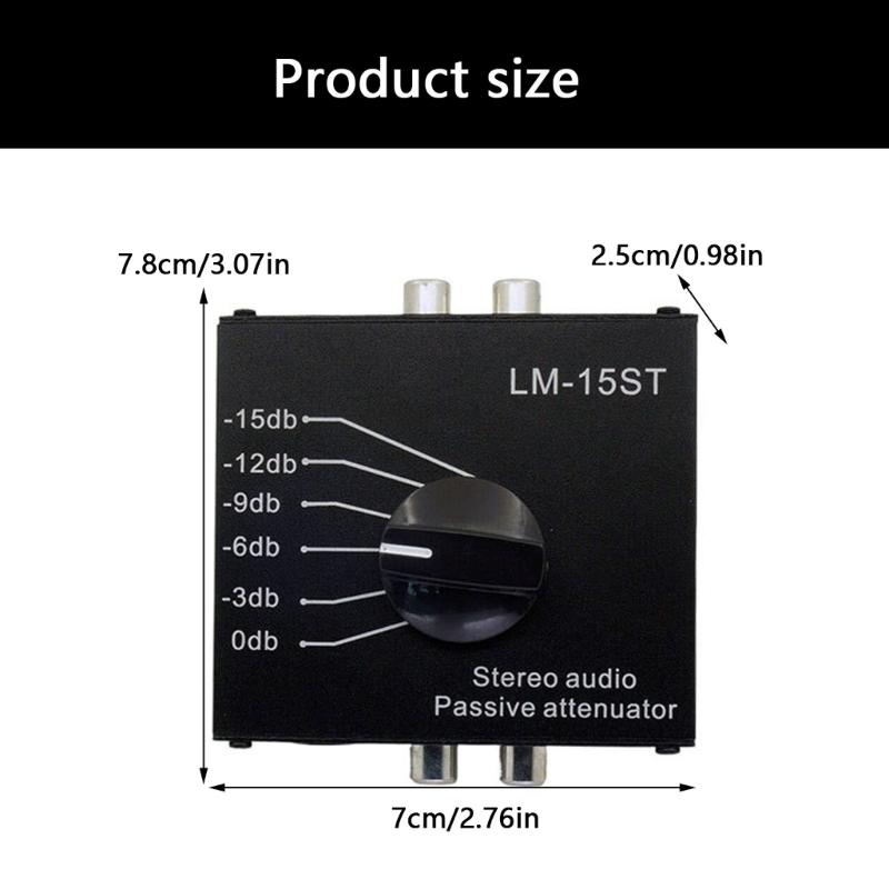 Металлический пассивный регулятор громкости с регулируемыми уровнями ослабления, аттенюатор для аудио для устройств домашнего кинотеатра и студии звукозаписи