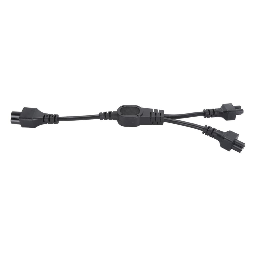 IEC320 C6 Male To Dual C5 Female Power Cord 0.32m 1ft C6 To 2xC5 Y Splitter Power Cable 2.5A 250V