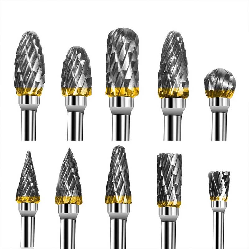 Набор борфрез из карбида вольфрама для сверления металла, 10 шт.