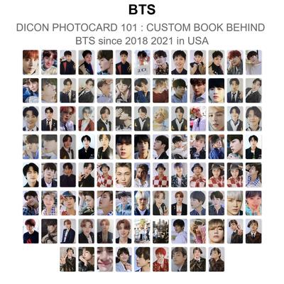 DICON ФОТОКАРТА 101 : КАСТОМНАЯ КНИГА ПОСЛЕ BTS с 2018 по 2021 год в США Официальная фотокарточка