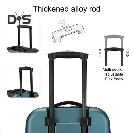 20-дюймовый чемодан для ручной клади, складной дорожный чемодан, ручная кладь с бесшумными колесами, трехзначный кодовый замок, телескопическая тяга