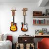 VINAEMO Guitar Hanger, Wall-Mounted Guitar Stand with Pick Holder, Easy Installation, Multi-Purpose Wooden Acoustic Guitar Stand, Fits Acoustic