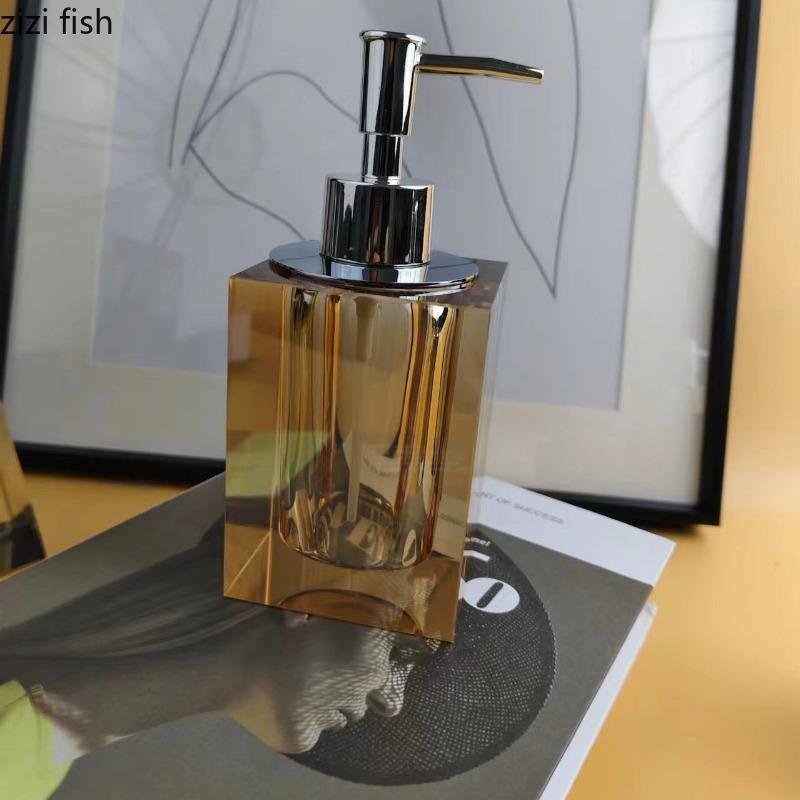 Crystal Bathroom Products Квадратный флакон для лосьона Дозатор для мыла Бутылки для дезинфицирующего средства для рук Бутылки для розлива Бутылки для геля для душа