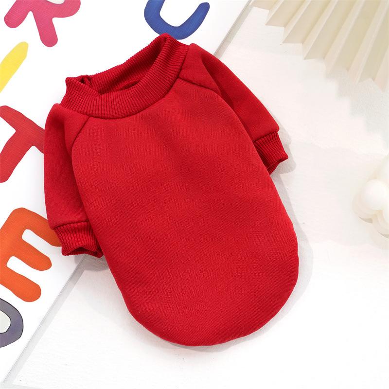 Модный бренд для питомцев свитер для кошек и собак Тедди Би Сюн померанский шпиц однотонный флисовый свитер одежда осень и зима новые товары