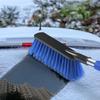 2 In 1 Snow Scraper with Large Brush Head Extendable Ice Scraper Snow Brush Portable Auto Scraper Snow Brush