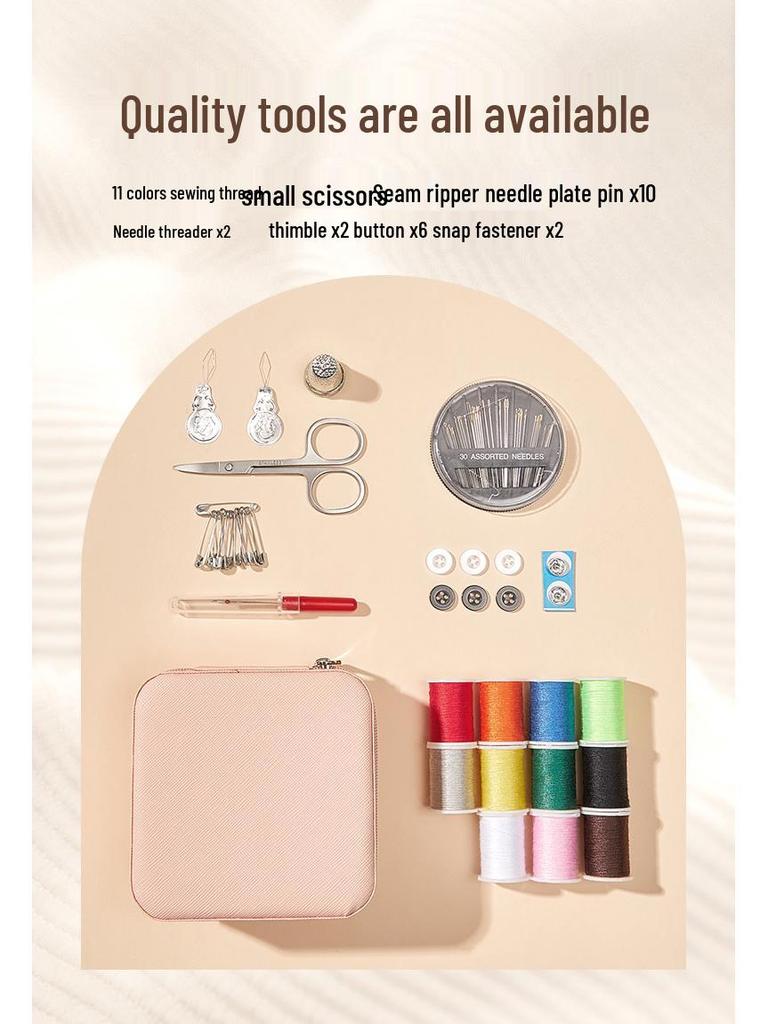 High-Quality Portable Needle & Thread Sewing Kit: Practical Mini Set for Home or Dormitory Mending