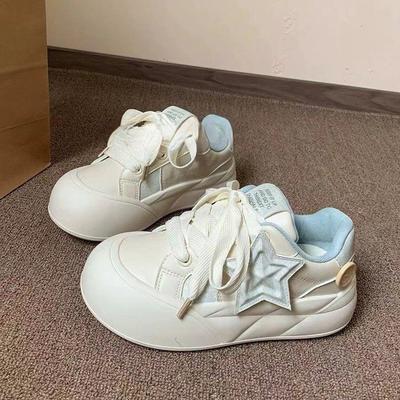 Zhao Ruth нишевая обувь на платформе женская летняя новая молочная fufu маленькие белые туфли универсальная повседневная обувь женская с круглым носком