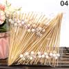 Disposable Bamboo Skewers Food Picks Buffet Cupcake Fruit Fork Party Cake Dessert Salad Vegetable Sticks Toothpick Skewer