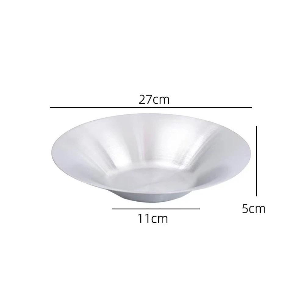 Stackable Korean Salad Bowl Deepened Round Pasta Plate Modern Fruit Dish Kitchen