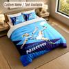 Bedding Set 1 Duvet Cover 2 Pillowcases Erling Haaland Print Soft Bed Linen Bedroom Decor