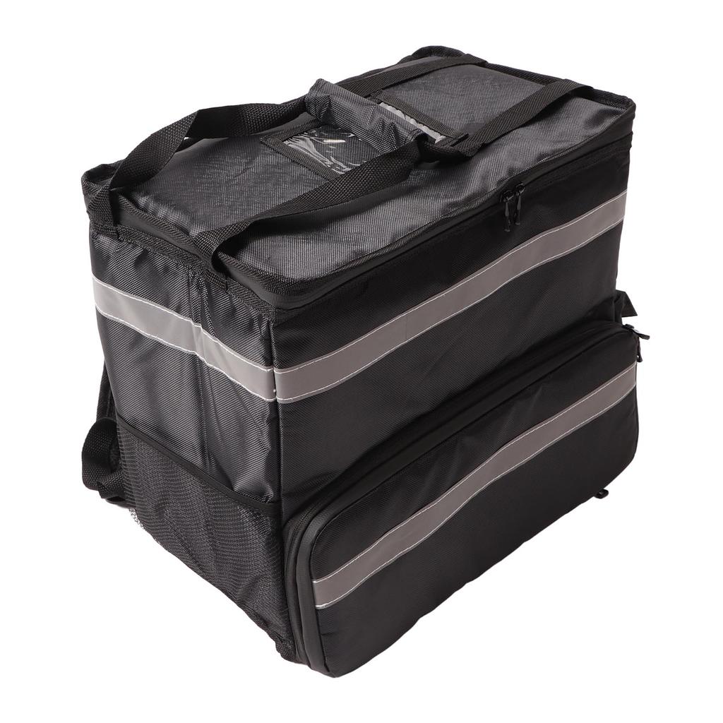 50L Insulated Pizza Delivery Backpack Take Out Food Delivery Thermal Backpack with Expandable Layer