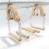 5 Wooden Perch Poles Multifunctional Ring Acrylic 20 Cm 1 Pc