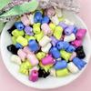 Flowers Advanced 7.5*9.6mm Tulip Fashion Acrylic For Jewelry Making 100PCS Necklace Jewelry Accessories Bracelets Loose Beads DIY