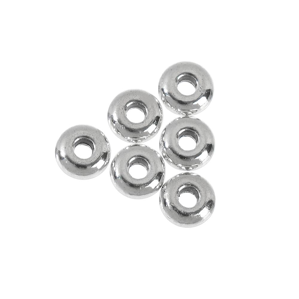 100pcs/set Handmade Silver Crafts Bracelet Components Spacer Beads DIY Tool Jewelry Making