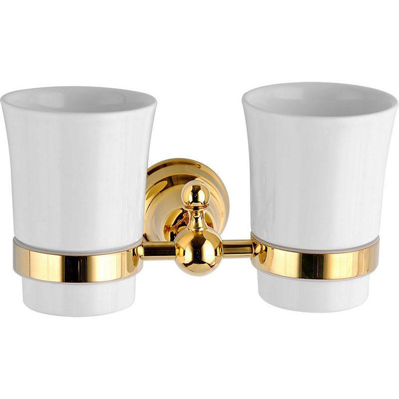 Gold Chrome Plated American Style Towel Rack Set - Retro Bathroom Accessories