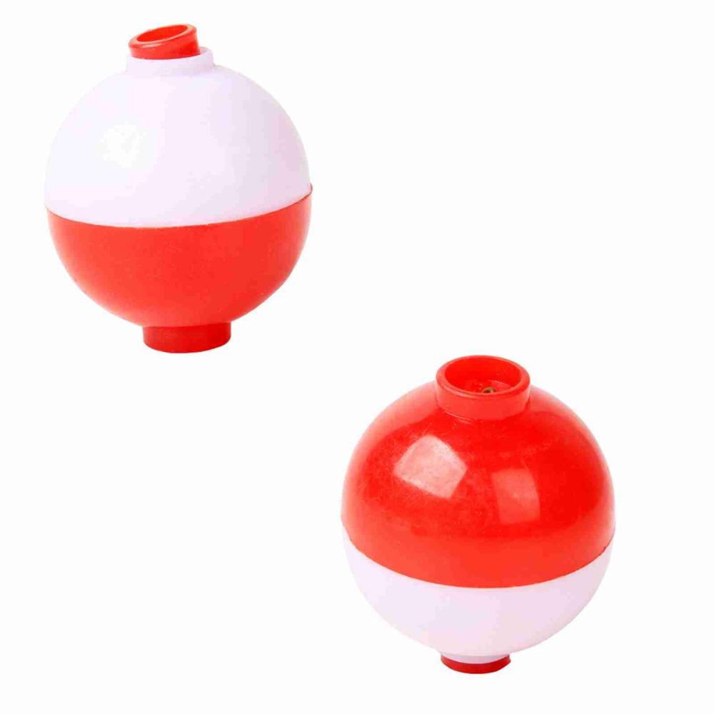 50PCS/50PCS/30PCS Round Fishing Bobbers Red and White Fish Float Fishing Tackle