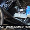 1pc Universal Car Trash Can, Vehicle Trash Bin, Car Seat Back & Door Hanging Storage Box, Multi-Functional Car Accessories, Lidded Car Trash Can, ABS