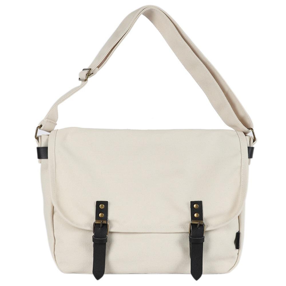 Japanese Style Shoulder Bag Large Capacity Cross-body Bag Durable Canvas Bag Fashion Wear