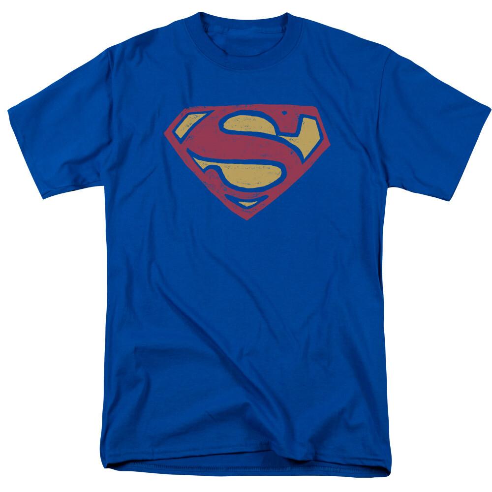 26 Superman Super Rough T Shirt Mens Licensed Clark Kent DC Comic Tee Royal Blue Unisex T-Shirt