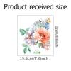 Wall Sticker Cupboard Stickers Flower Shape PVC Romantic
