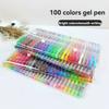 100 Color Gel Pen Metallic/Glitter/Fluorescent/Pastel Color Ink 0.5mm Kawaii Writing Tool School Office Supplies Stationery