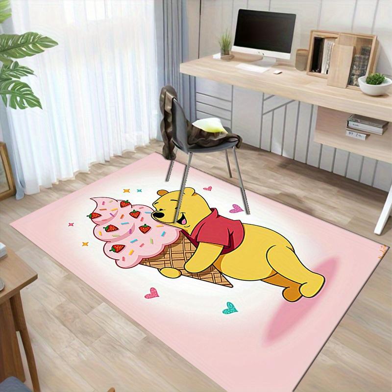 1pc. Cute Winnie the Pooh Ice Cream Cone Rug - Perfect for Home Decor, Office Carpet, Chair Cover, Outdoor Mat, Gift Ideaz041179