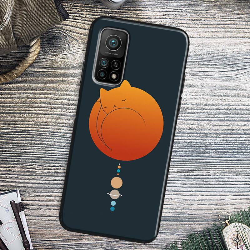 Чехол с изображением кота, горы Фудзи, волн Японии для Xiaomi 13 14 15 Ultra 11T 12T 13T 14T Pro POCO X7 Pro X3 X5 F5 F6 M6 X6 Pro