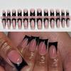 120 Pieces Nude Medium Duck Press On Nails Short Square French Tip Nails  Salon Use