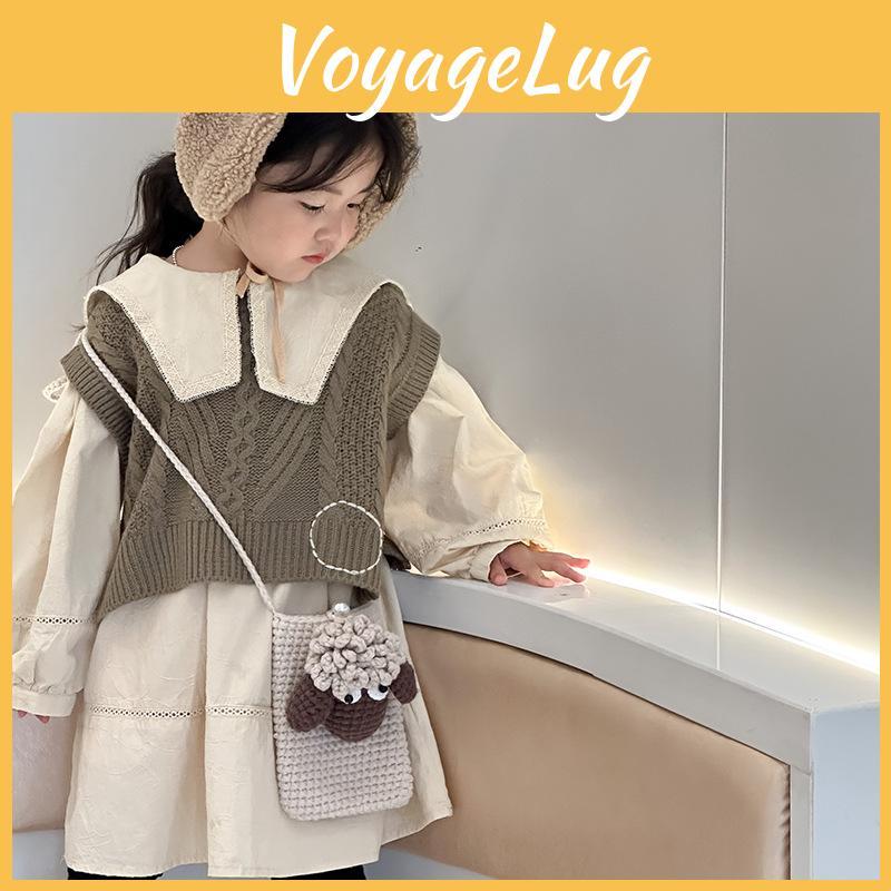 Adorable Handcrafted Knitted Mini Crossbody Bag For Kids Perfect For Outdoor Use