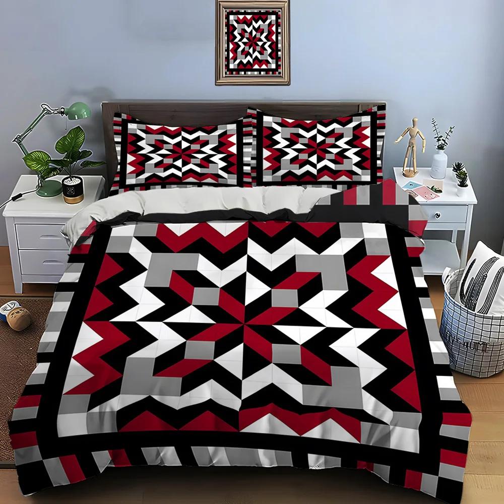 Comforter Geometric Designs Patterns Bedding Set 1 2 S Adult And Children Bedding Set Luxury Gifts