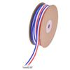 54.68Yard Redness White Blue Striped Ribbon Polyester Belt Ribbon for Chrismtas Gift Wrapping DIY Craft Decorations