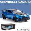 1/24 Chevrolet Camaro Alloy Die Cast Camaro Sports Car Model Toy Vehicle Simulation Sound Light Pull Back Collection Toys for Children Gifts