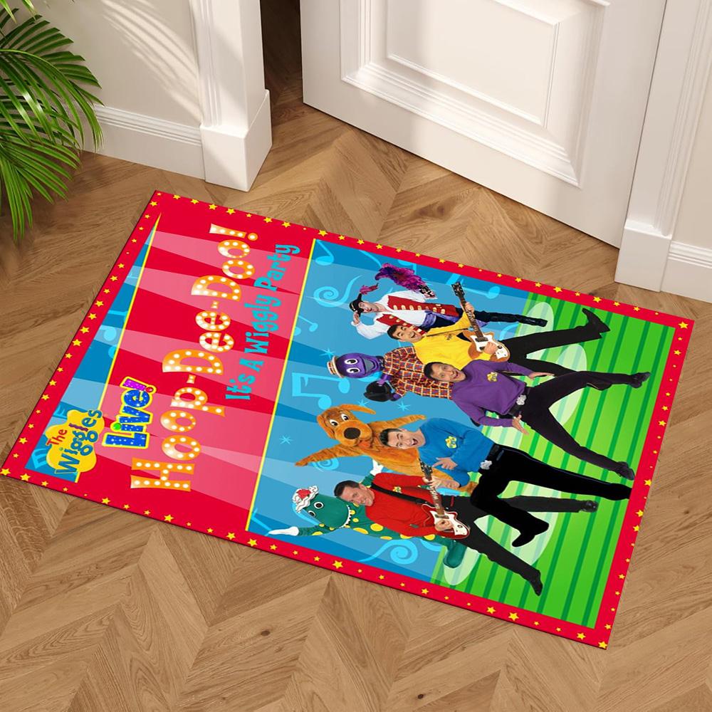 Wiggles Carpet Suitable for Playrooms Living Rooms Foyer Bedrooms Anti-slip Rug Anime Office Decor Best for Christmas