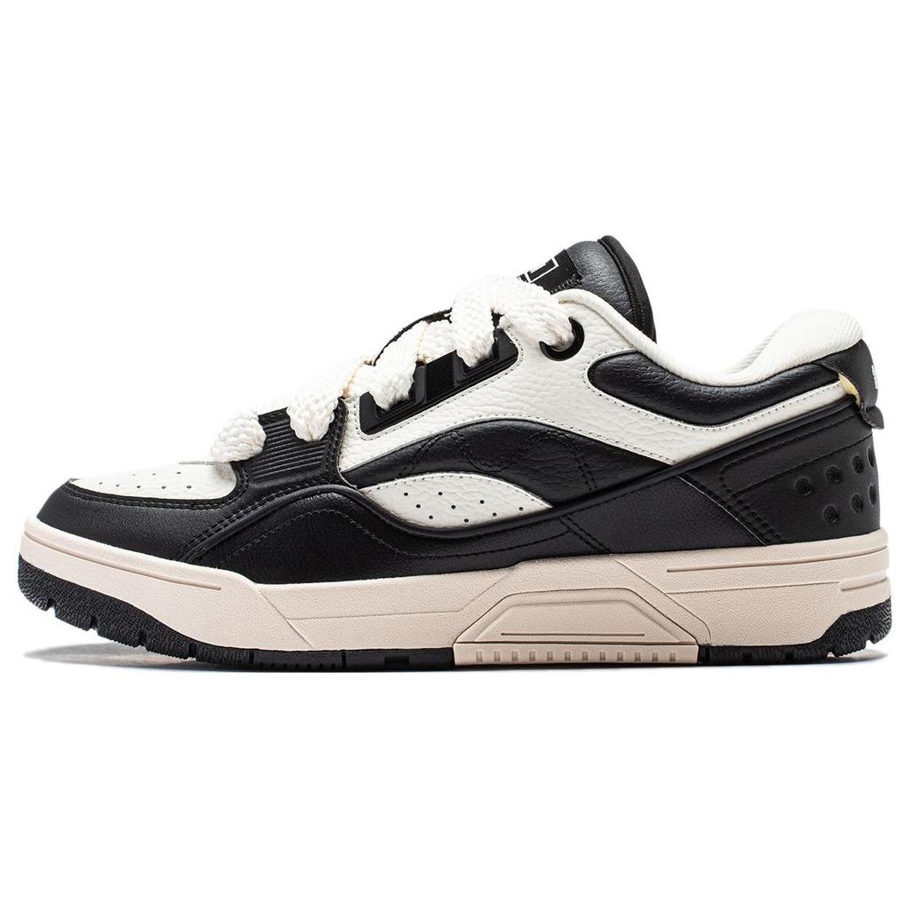 Баскетбольные кроссовки Li Ning Rsr 101 с низким верхом, амортизирующие, износостойкие, окисленные, черные, унисекс, белые ABCT041-2