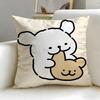 Hot LLine Puppier Cushion Cover Stylish Washable Pillow Cover Ideal for Couch Bedroom Car Decoration