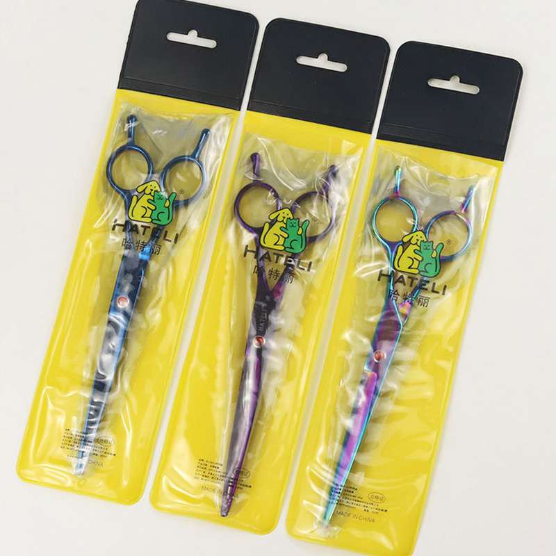 Pet Grooming Scissors High Quality Professional 7 Inch Dog Straight Shears Pets Beauty Sharp Edge Animals Hair Cutting Tools