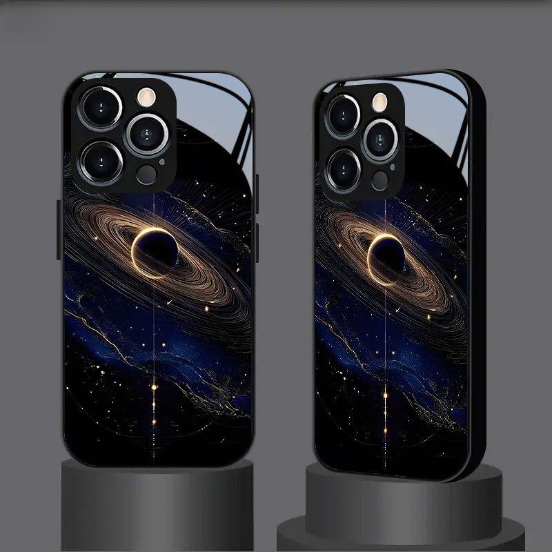 Чехол для телефона из закаленного стекла, подходящий для iPhone 17 16 15 14 13 12 11 Pro/ Max /Plus, противоударная задняя крышка