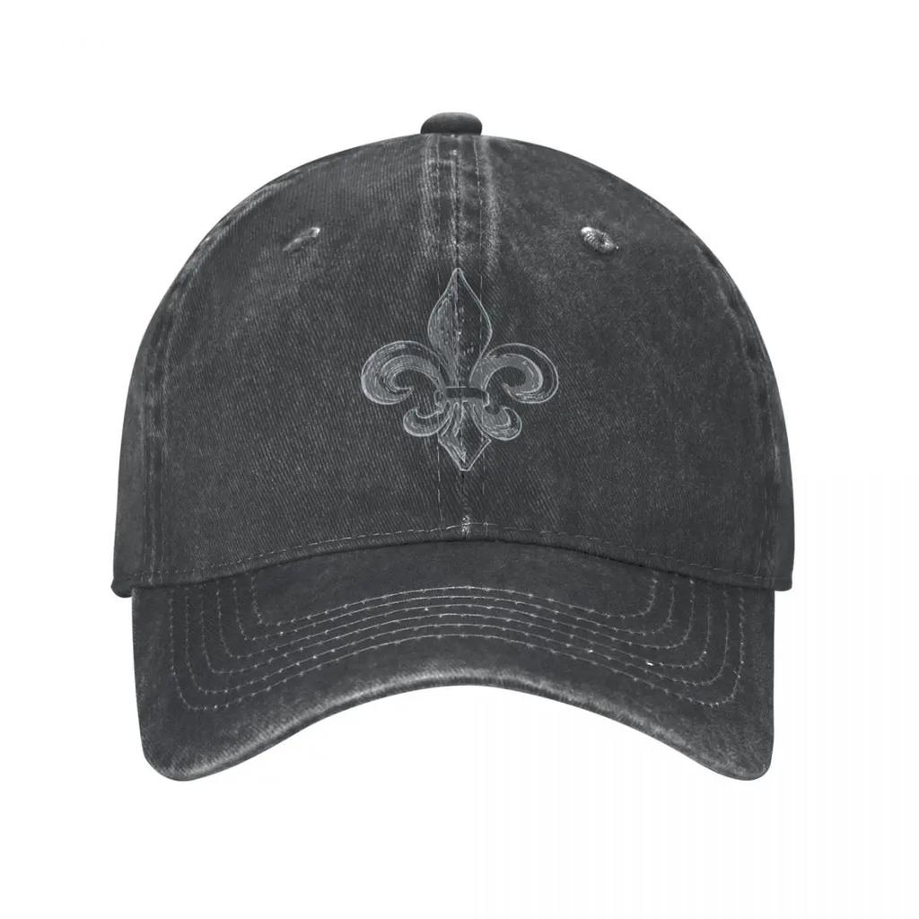 Бейсболки в стиле хип-хоп Регулируемые шляпы Квебек Франция Royal Fleur De Lis Lily Летняя кепка с козырьком Французский стираный хлопок Gorras Vintage