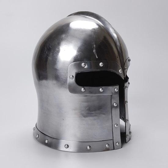 Средневековый функциональный доспех, шлем боевого воина, стальной доспех, шлем боевого воина, носимый шлем